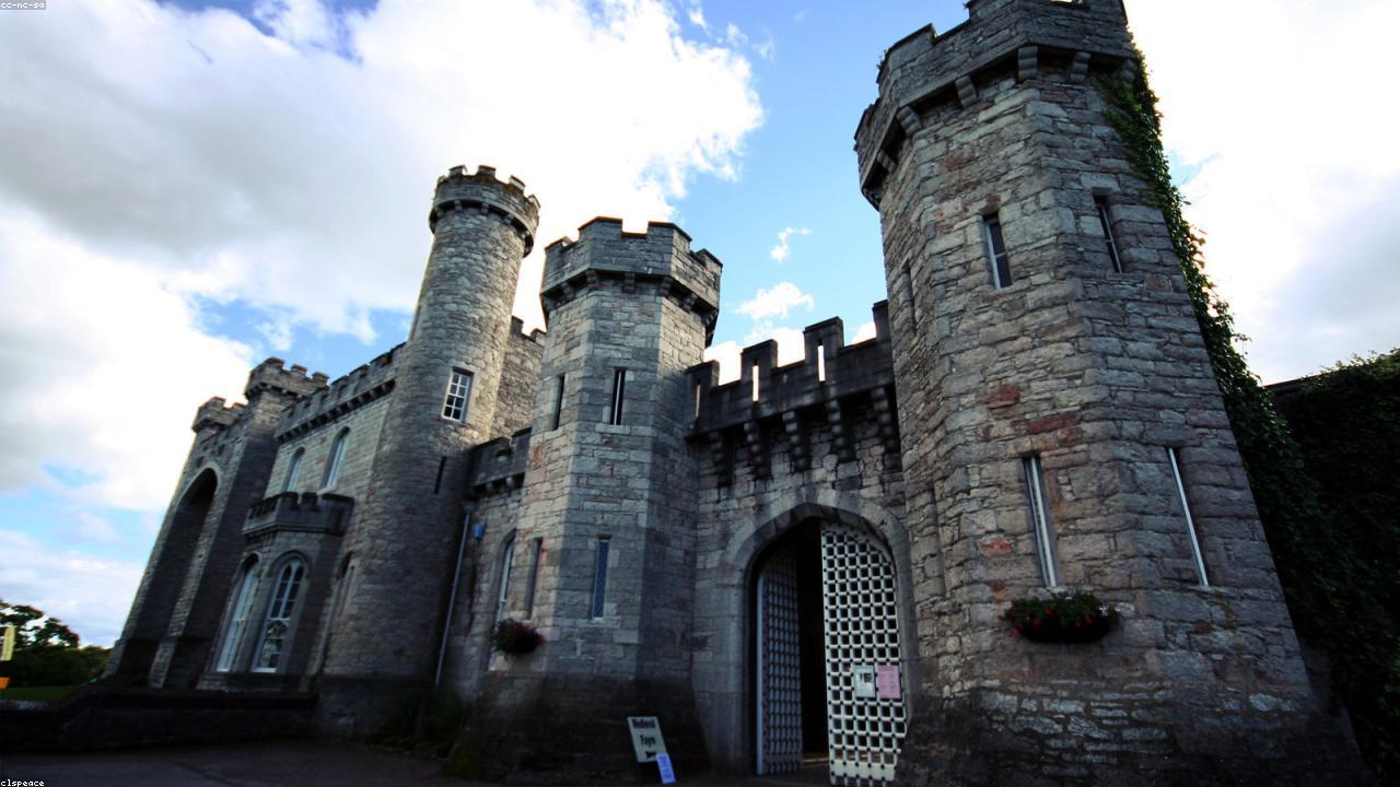 Bodelwyddan Castle Victorian country house in the Vale of Clwyd with its distinctive castellated facade