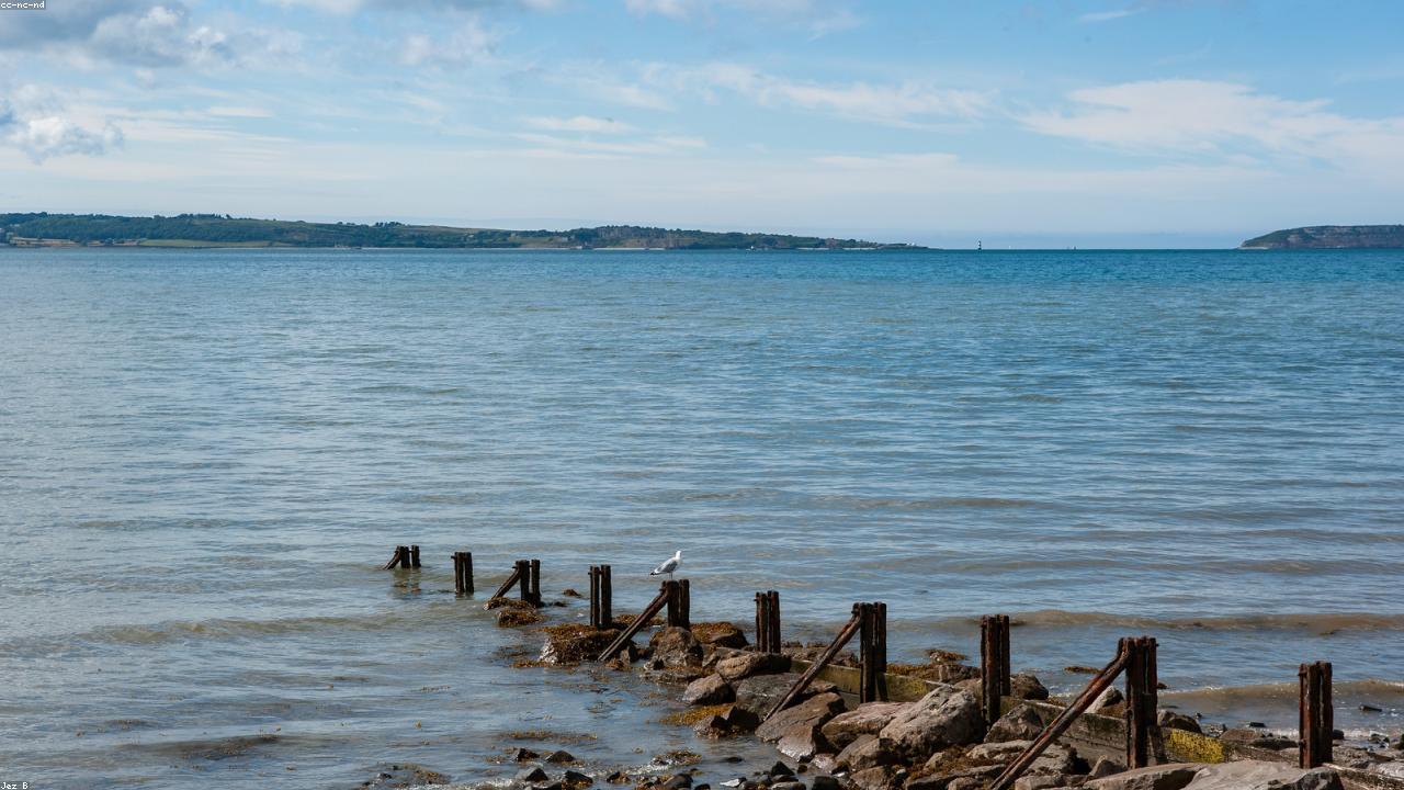 View from Llanfairfechan beach towards the Great Orme